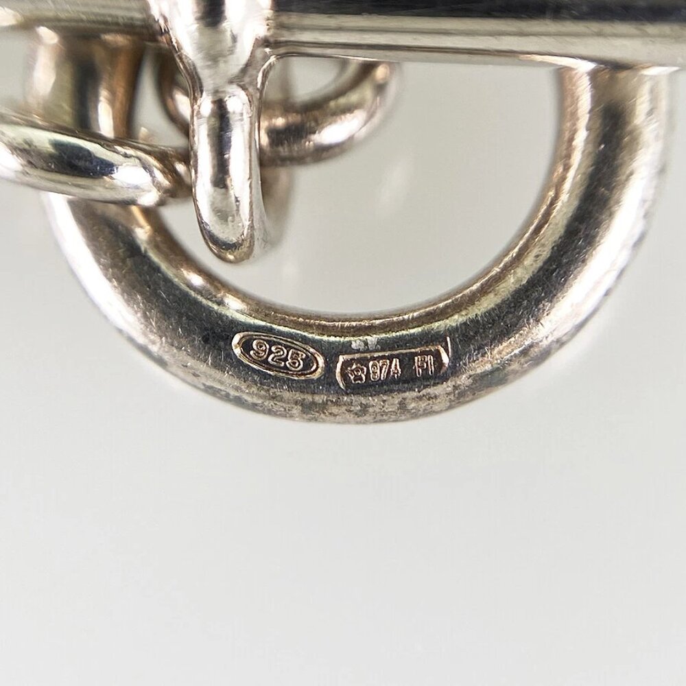 HERMES Amulettes Kelly Silver Necklace - Picture 13 of 13